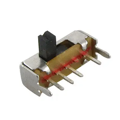 10 шт. x PCB 4 Pin 3 положения SP3T 1P3T небольшой ползунковый Переключатель Боковая ручка