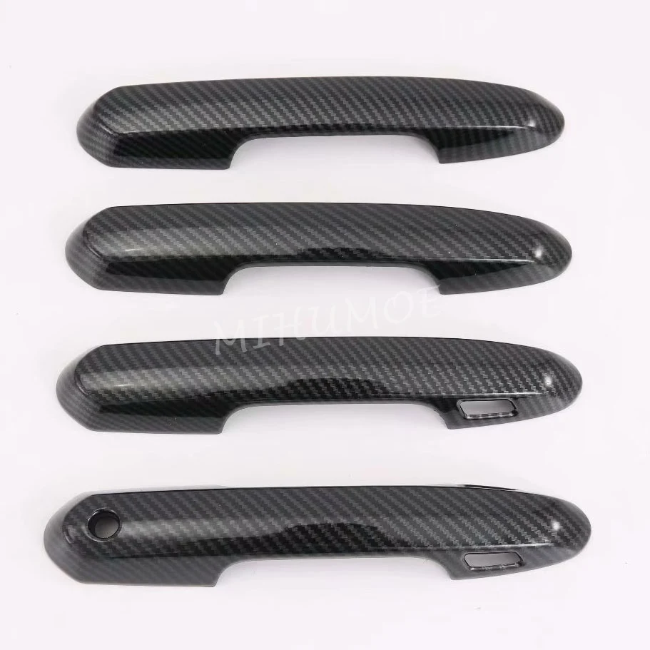

Carbon Fiber Door Handle Cover For 2019 2020 Toyota RAV4 RAV 4 w/ Keyless