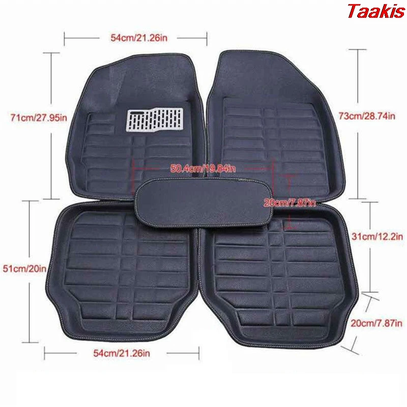 

Front&Rear car floor mats Universal Car Auto Floor Mats Anti-Slip Mat Floor Liner Carpet Mat firm soft car accessories Hot sale