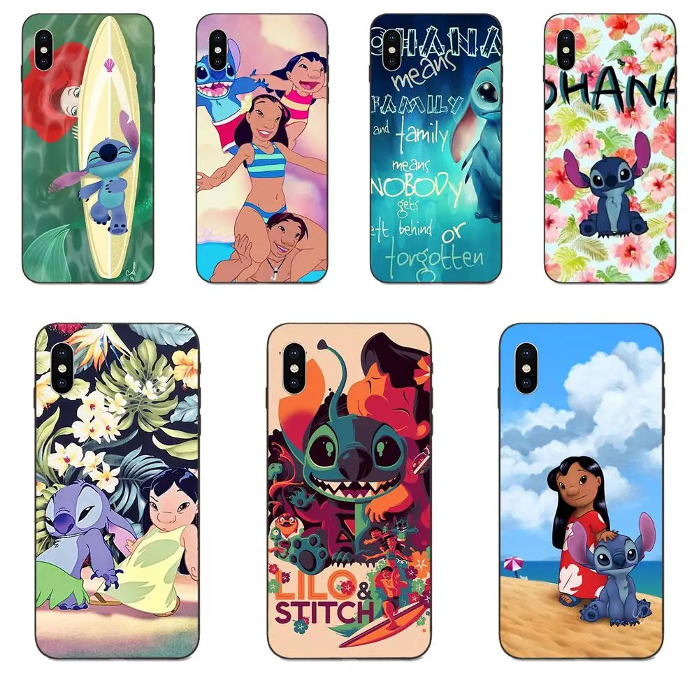 Для Apple iPhone 4 4S 5 5S SE 6 6S 7 8 11 Plus X XS Max XR Pro мягкий чехол Capa Lilo Stich Ohana | Мобильные телефоны