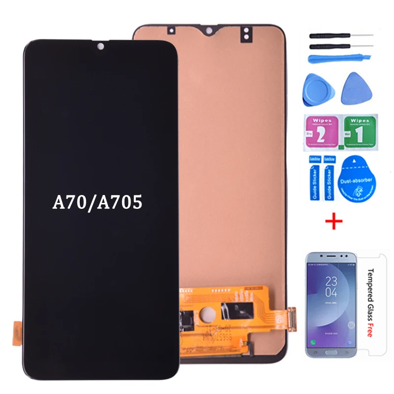 ЖК дисплей для Samsung Galaxy A70 A705 сенсорный экран дигитайзер сборка A705/DS A705F A705FN A705GM с