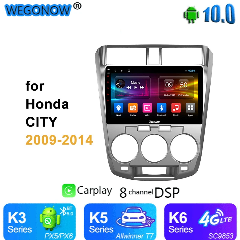 Ownice Android 10 Восьмиядерный 4G 64G DSP LTE SPDIF автомобильный радиоплеер GPS Навигация DVD carplay