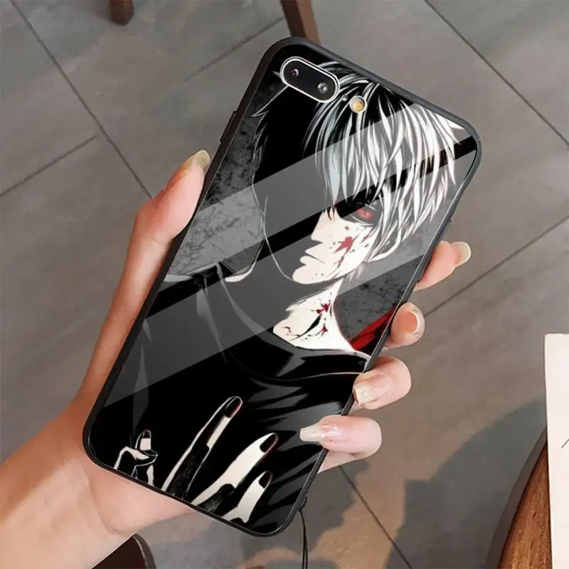 

Tokyo Ghouls anime aesthetic Phone Case Tempered glass For iphone 5C 6 6S 7 8 plus X XS XR 11 PRO MAX