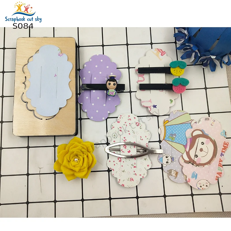 

Hairpin cards S084 Muyu Wooden Mold Scrapbook Cutting Dies Suitable For Market General Machines