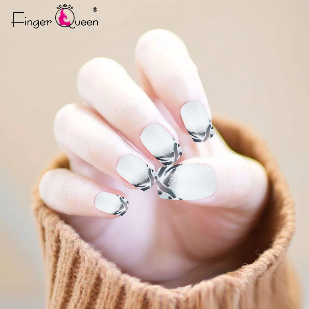 Нейл арта Ассорти Стиль накладные ногти из акрила для французского маникюра