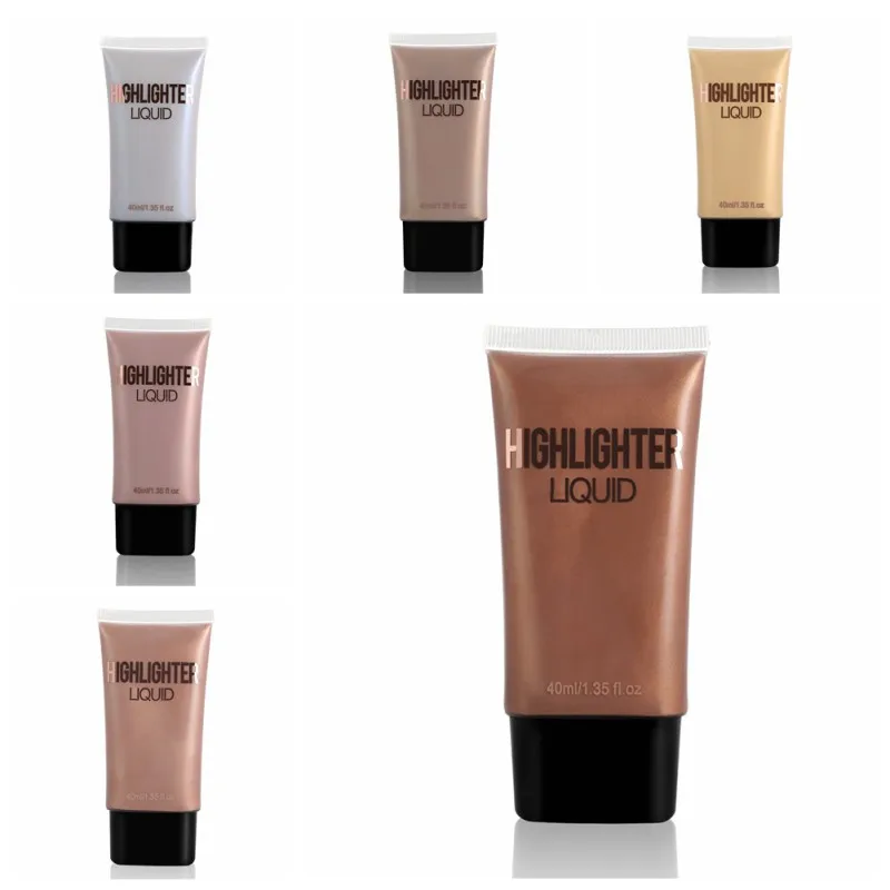 Шланг жидкий хайлайтер долговечный яркий цвет кожи блестящий влагостойкий