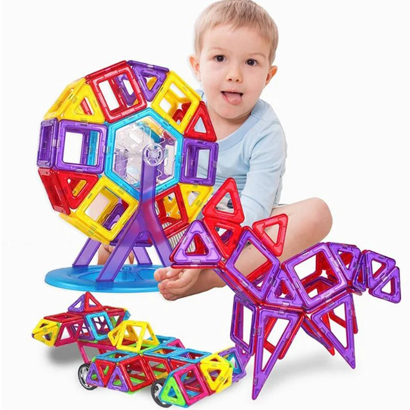 45 шт мини размер Магнитный дизайнерский Строительный набор модель и