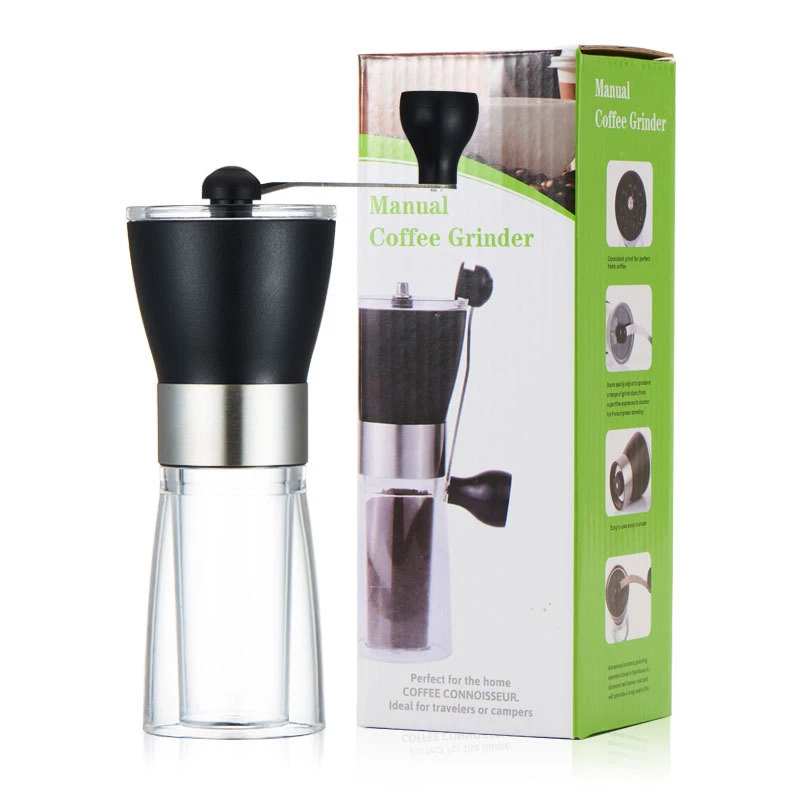 

Portable Manual Coffee Grinder Conical Ceramic Burr Grinder For Home Office Travelling Washable Coffee Mill Easy Cleaning