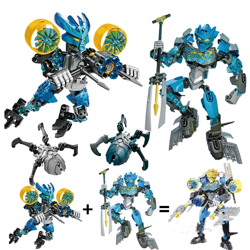 

Экшн-фигурки BIONICLE Protector Of Water + Master of Water Gali, набор игрушек для детей, подарок для мальчика, совместимы с крупным брендом