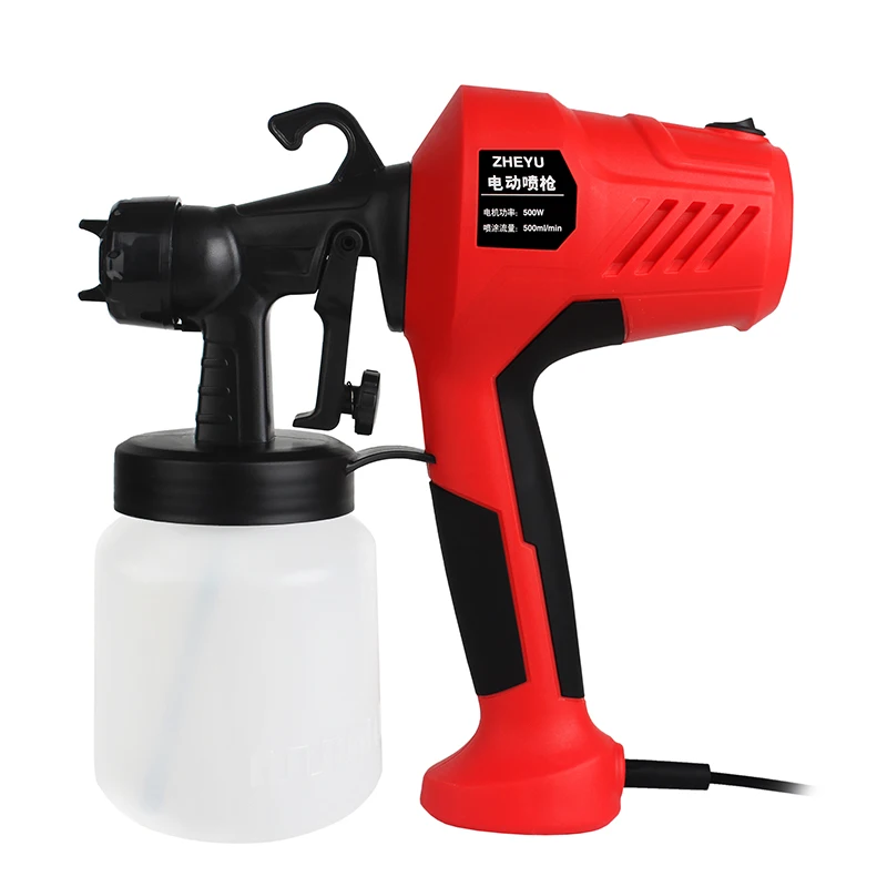 VALIANTOIN Spray Gun, 220V High Power Home Electric Paint Sprayer, 3 Nozzle Easy Spraying and Clean Perfect for Beginner high power spray device household electric paint sprayer hand held sprayer for easy spraying and cleaning mjj88