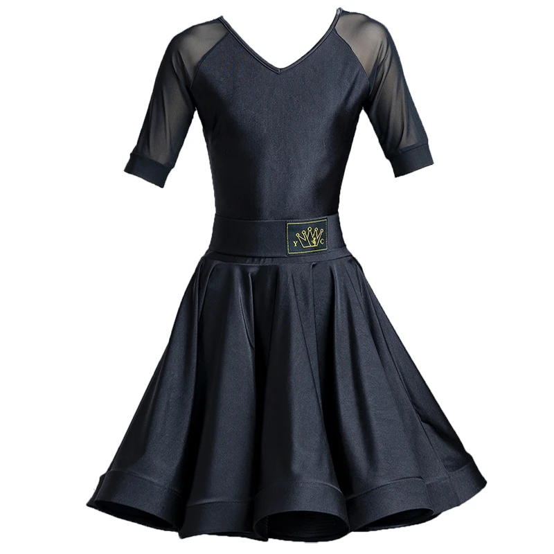 Профессиональное платье для латинских танцев девочек Детская одежда бальных и