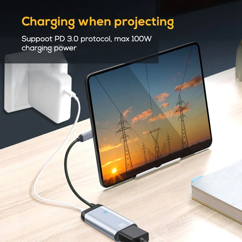 Адаптер 3 в 1 с портом USB Type-C на Gigabit Ethernet Rj45 Lan PD для зарядки и передачи данных |