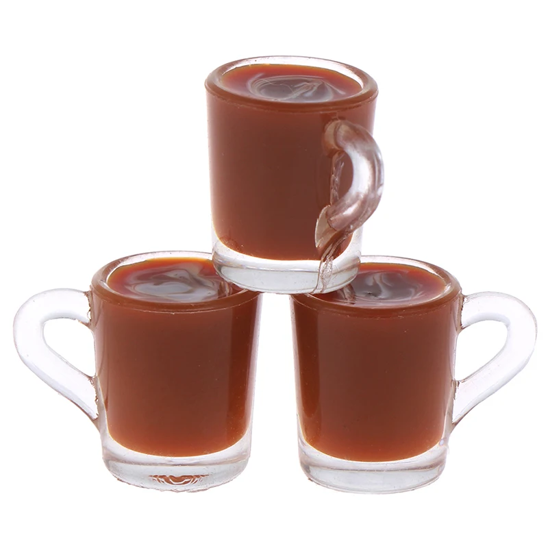 Миниатюрная кофейная чашка модель жемчужного молочного чая игрушка случайный