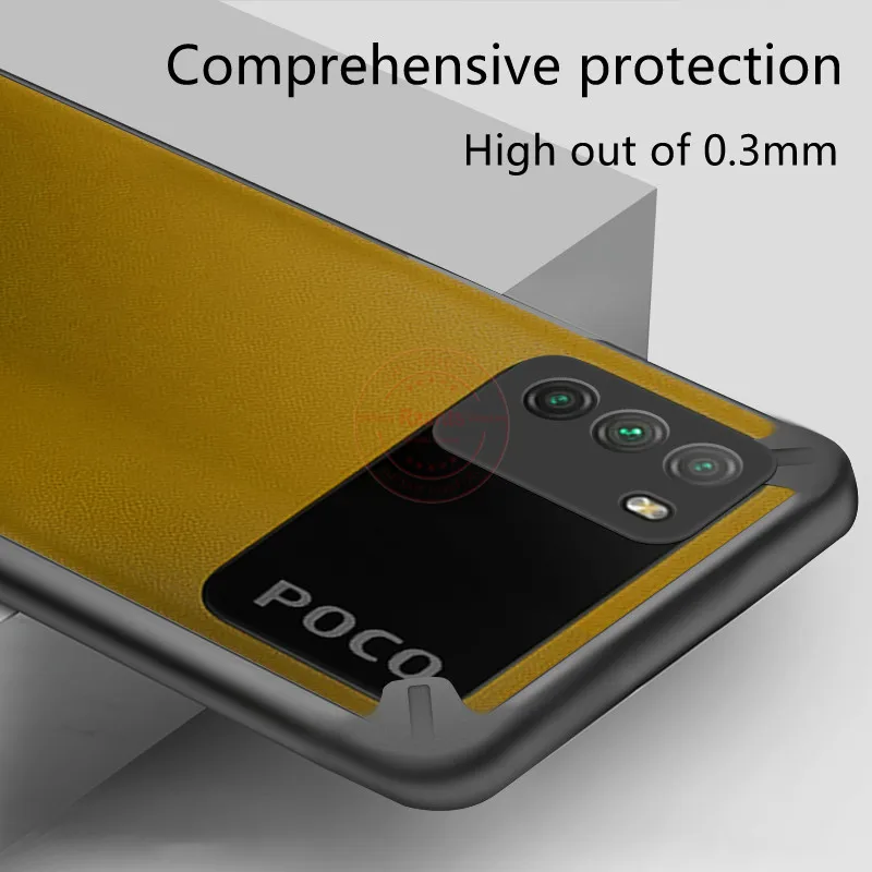 

Rzants For Xiaomi POCO M3 Case Hard [Blade] Shockproof Slim Crystal Clear Cover funda Casing For Xiaomi POCO X3