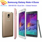 Оригинальный смартфон Samsung Galaxy Note4 N9100, экран 5,7 дюйма, 3 ГБ + 16 Гб ПЗУ, NFC восемь ядер, 4G LTE, разблокированный сотовый телефон с двумя Sim-картами