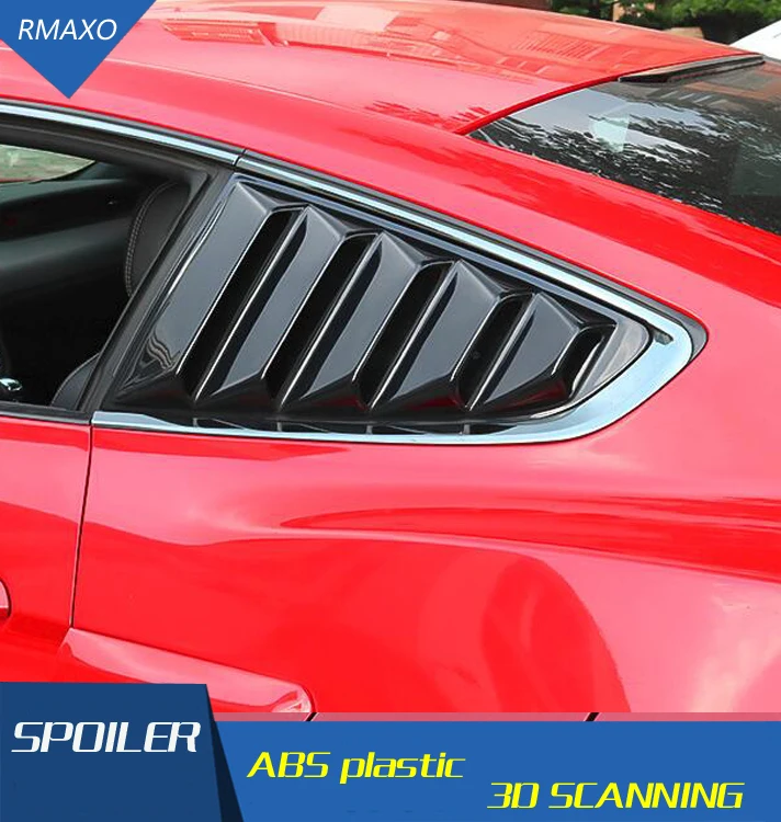 Для Ford Mustang 2015 2018 Седан ABS задняя дверь оконные оттенки жалюзи Рамка подоконник