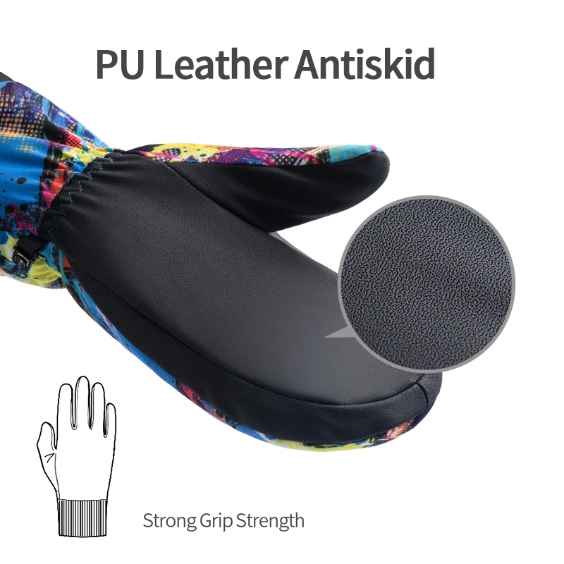 Теплые лыжные перчатки Naturehike GL08 мужские и женские для сноуборда на утином пуху