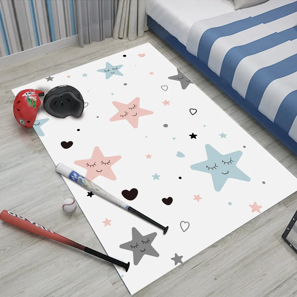 

High Quality Rug Children's Flannel Carpet Animal Puzzle Game Learn For Baby Play Rectangular Carpet in the children's room