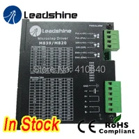 free shipping leadshine 2 phase microstepping drive m839 m820 24v 80 vdc out 1 3a to 3 9a fit for stepper motor name size 2334
