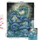 Алмазная живопись с драконом 5D сделай сам, мультяшная картина стразы, Алмазная мозаика, вышивка крестиком, наборы для домашнего декора