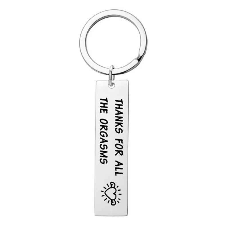 Длинный брелок из нержавеющей стали с изображением оргазма хороший подарок для