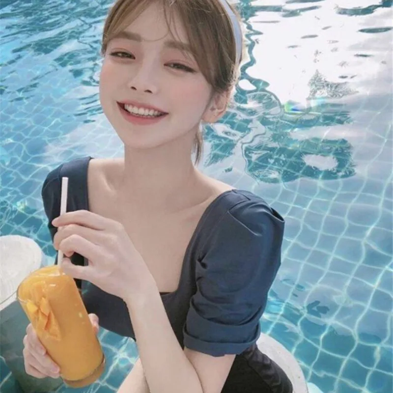 Женские красивые купальники трикини женские модные Цельный купальник