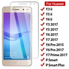 Закаленное стекло 9H для Huawei Y5 Ii Y6 Pro Y3 Y7, защитное стекло Prime для Huawei P Smart Plus, стекло для huawei Y6 Ii Y3 Ii, 2 шт.