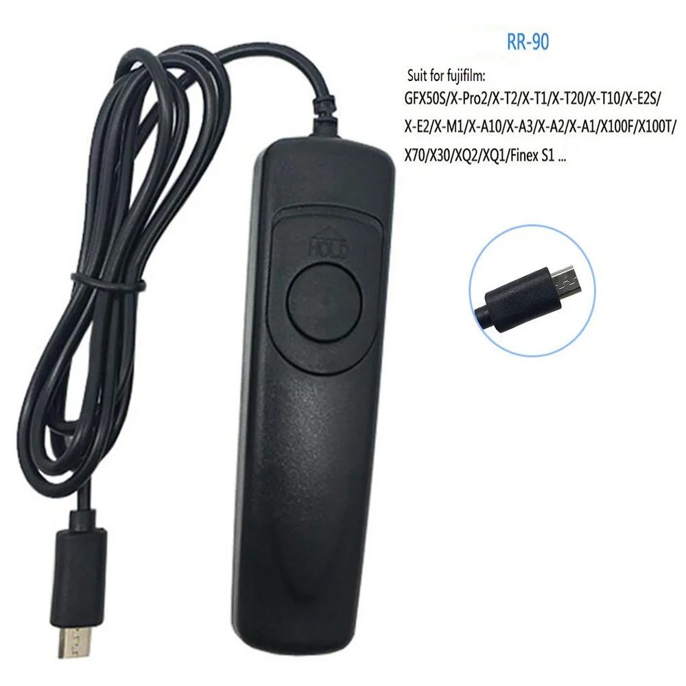 

RR90 Remote Shutter Release Control RR-90 for fujifilm fujistu GFX50S XPro2 XT1 XT20 XT10 X30 X-T2 X-E2/E3 XQ1 XA1 Camera