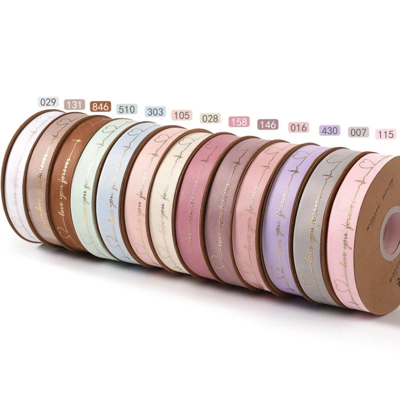 Лента в рубчик с английскими буквами 25 мм 50 ярдов/Лот для рукоделия украшения