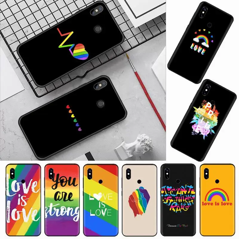 Радужный чехол для телефона геев лесбиянок ЛГБТ Xiaomi Redmi mi note max 3 5 6 8 9 10 t S SE lite pro