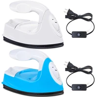 2pcs mini iron with charging base accessories portable handy heat press