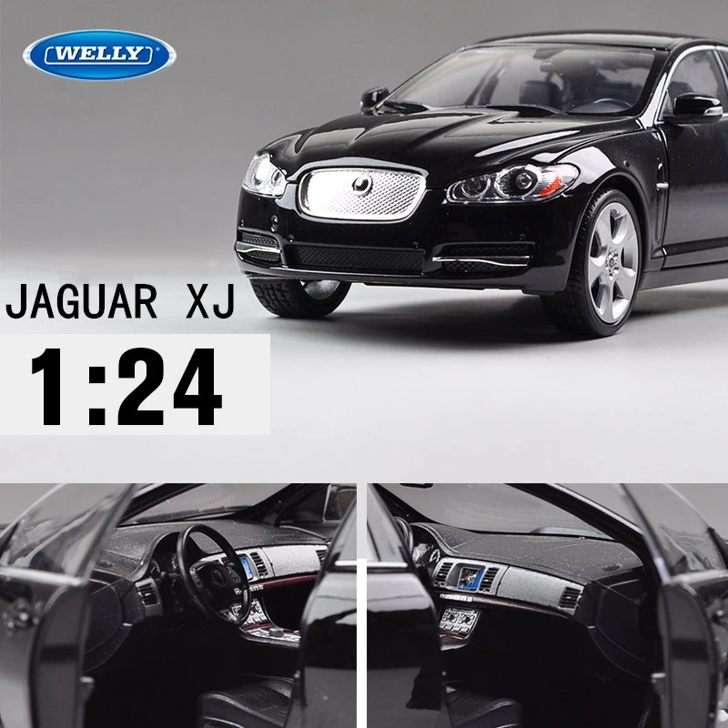Welly 1:24 2010 Jaguar XJ брелок для автомобильных ключей имитационная модель автомобиля