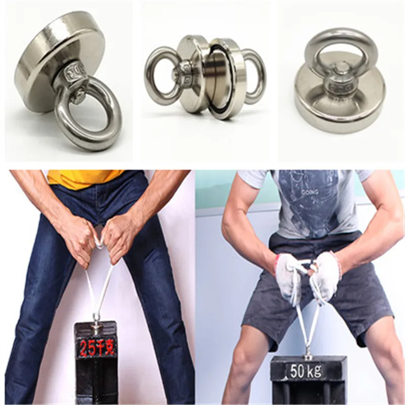 Мощный круглый крючок 7 размеров неодимовый магнит держатель рыболовного