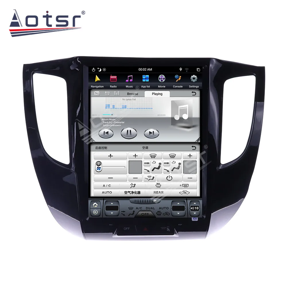 Tesla экран Android 9 64 Гб PX6 Автомобильный мультимедийный плеер для Mitsubishi Triton L200 2016 2019