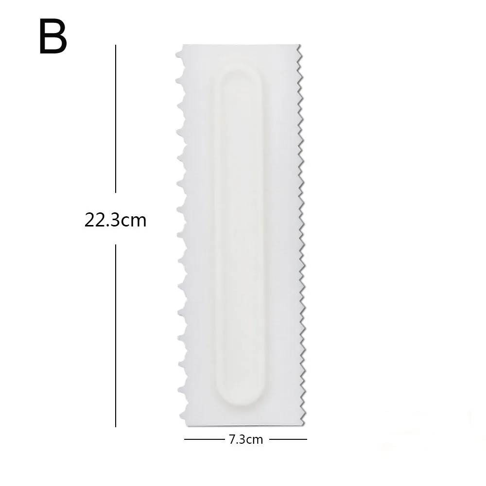 4 шт./компл. Расческа для выпечки тортов скребок гладкий крем украшения ГРЕБЕНКА