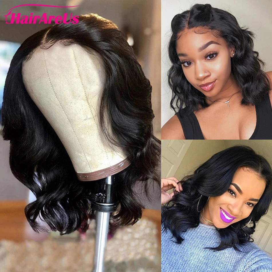 

Loose Wave Bob Lace Closure Human Hair Wig With Baby Hair 4x4 Lace Closure Wig For Women 14 Inch Remy