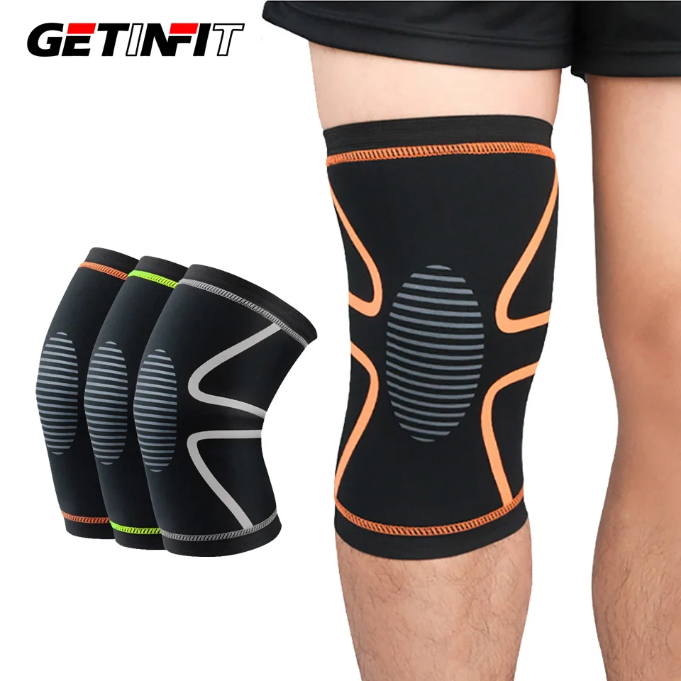 

Getinfit Elastic Knee Pad Nylon Sports Fitness Kneepad Gear Patella Protector Brace Running Basketball Volleyball Knee Support