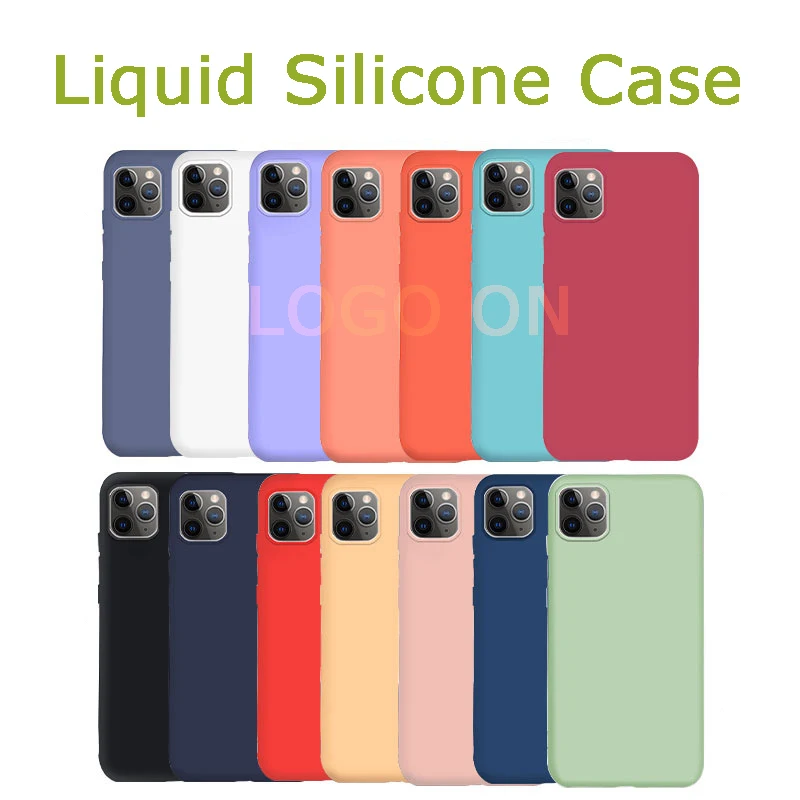 Разноцветный Мягкий чехол из жидкого силикона для Apple iPhone 11 Pro Max нетоксичный без