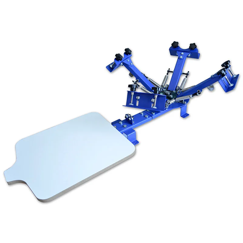 Машина для трафаретной печати 4 цвета 1 станция шелкографическая машина