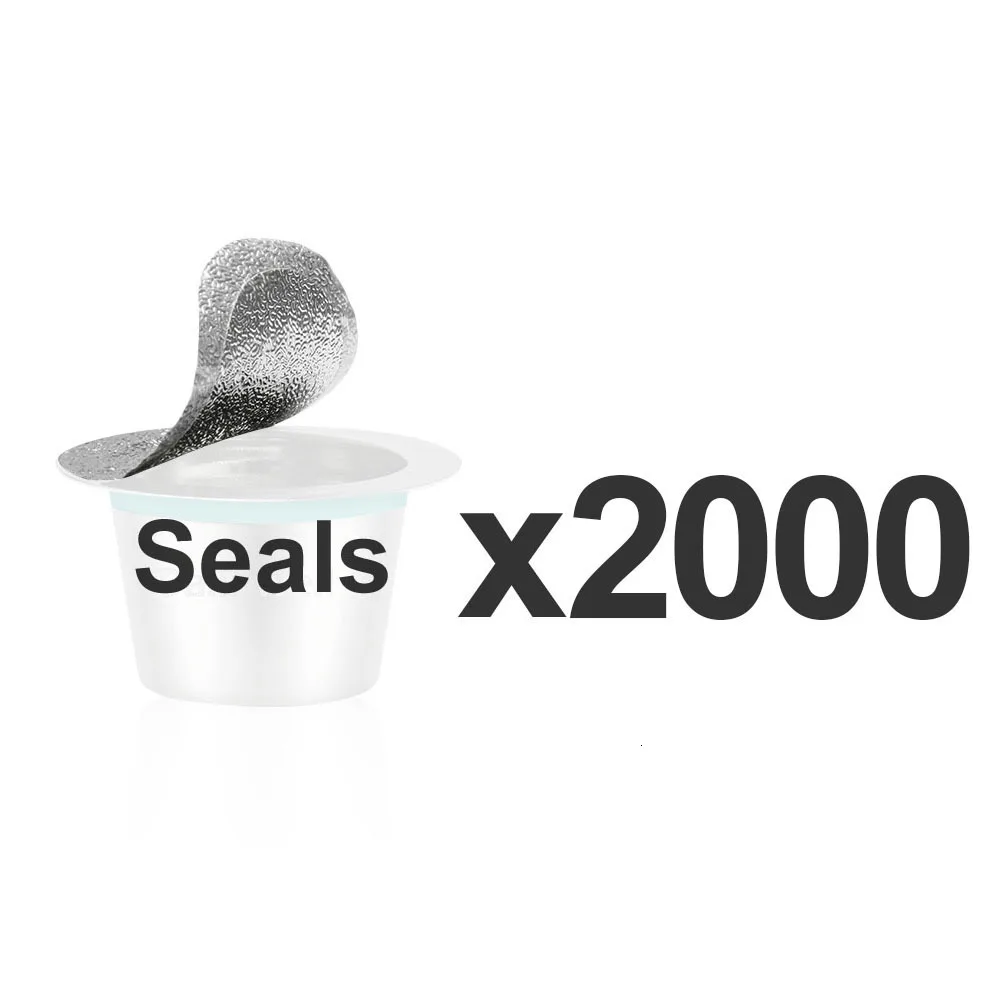 2000PCS x Seals 24 шт. Nespresso кофейные капсулы из нержавеющей стали многоразовые капсулы Nesspreso многоразовые кофейные фильтры Чашки Новые Diy Инструменты для приготовления кофе - Цвет: 2000PCS x Seals