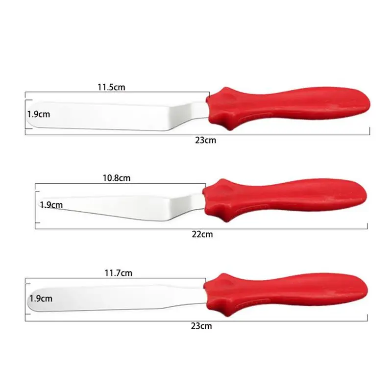 

Steel cake Spatula Baking Pastry Tools Fondant Mixing Oil Painting Decorating Knife Cream Scraper Cake Shovel Too X6H5