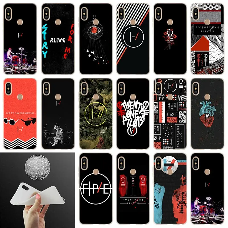 Мягкий чехол с логотипом Twenty One Pilots для Xiaomi Redmi Note 8 7 6 5 Pro 8a 6pro 6a s2 5a 4a 5plus y3 Funda Etui