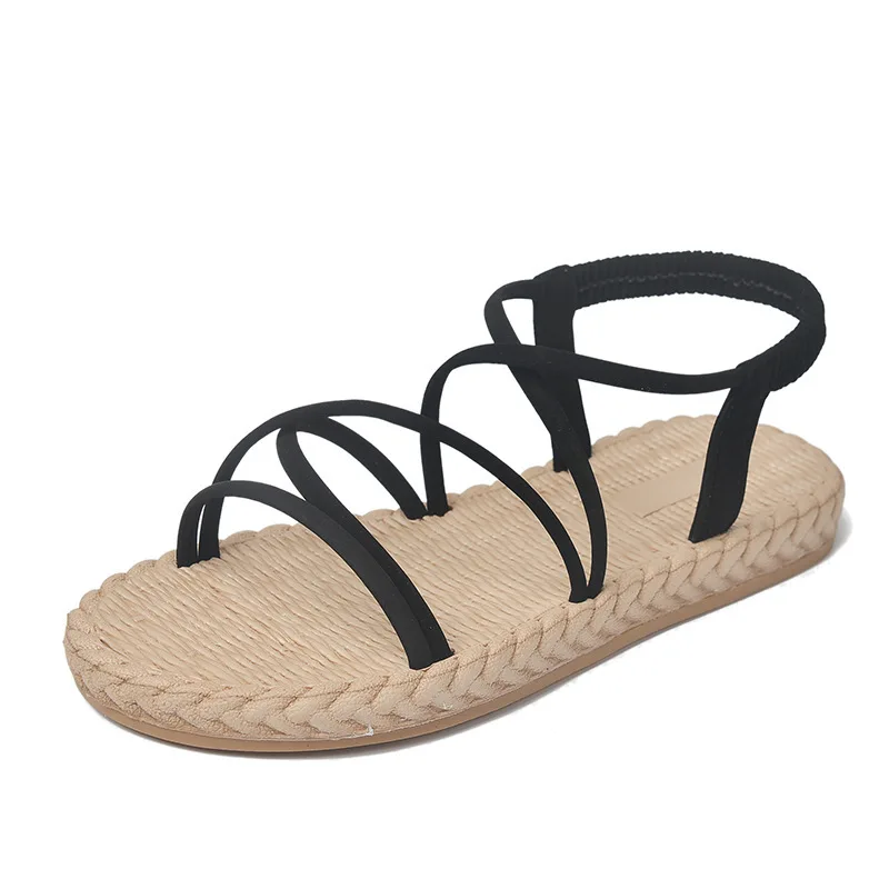 Сандалии GRITION женские с перекрестной шнуровкой повседневные босоножки на