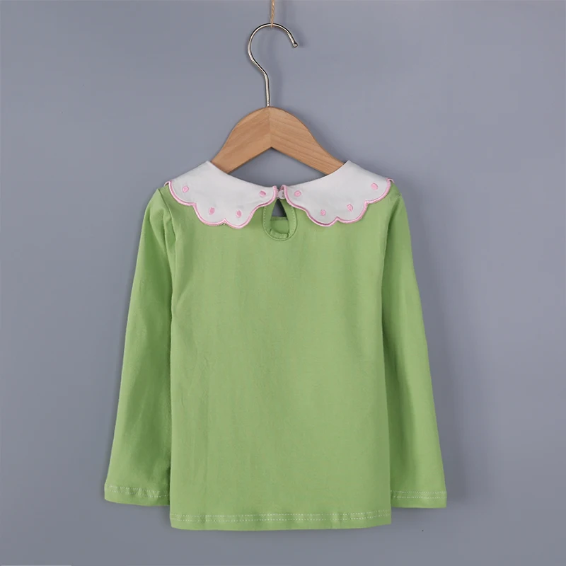 baby girls clothes spring t-shirts long-sleeve lovely princess tshirt cotton o-neck female children clothing top tees