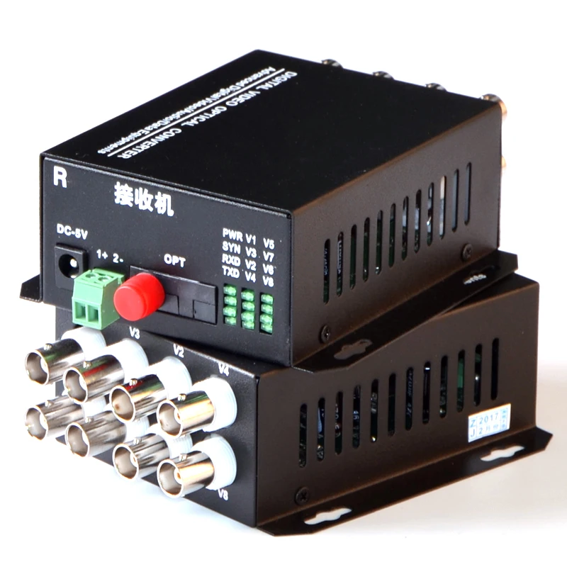 1 пара 2 шт./лот 8 канальный видео оптический преобразователь 8V1D волоконно