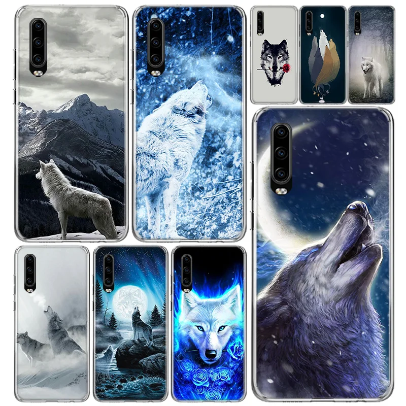 Белоснежка голубые глаза волк чехол для телефона Huawei P40 P30 P20 P10 Mate 30 20 10 P Smart Z Pro Plus