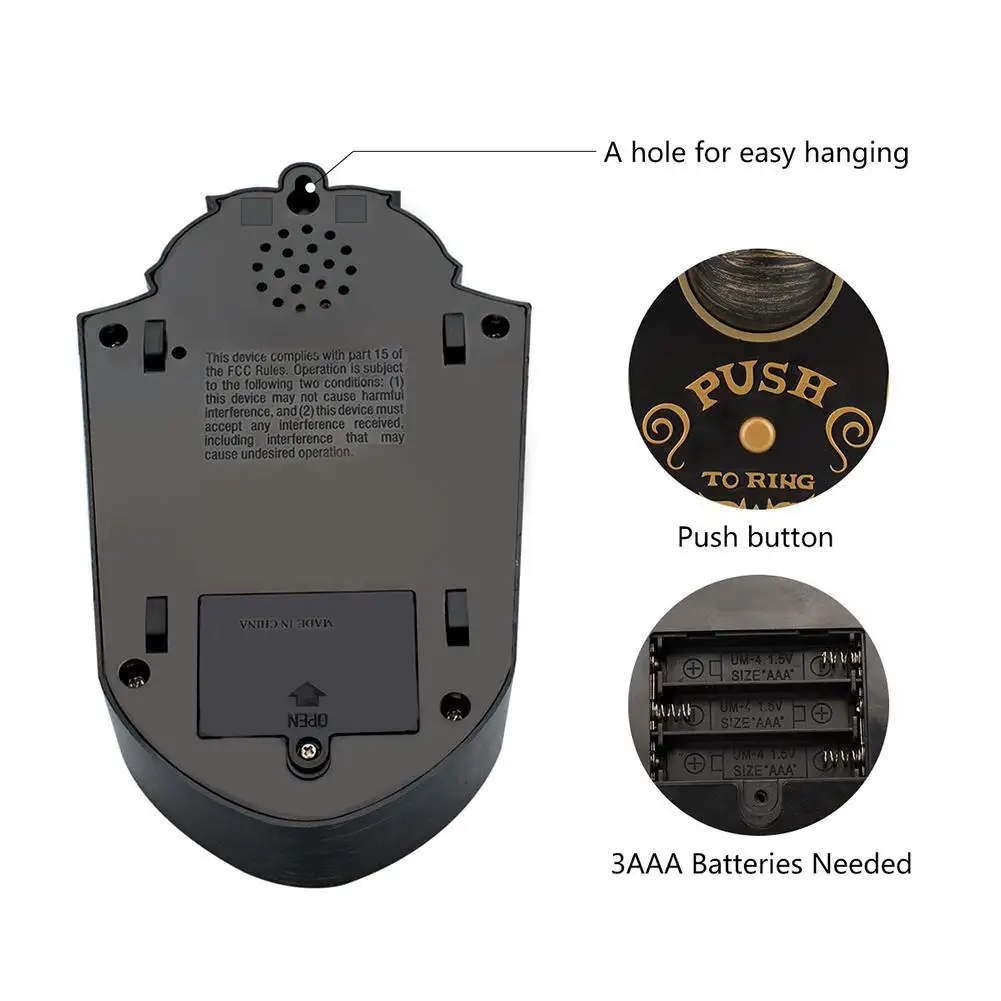 HiMISS страшный дверной звонок с одним глазом для украшения дома на Хэллоуин | Дом и