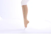 2021 new women zipper compression socks zip leg support knee sox open toe sock
