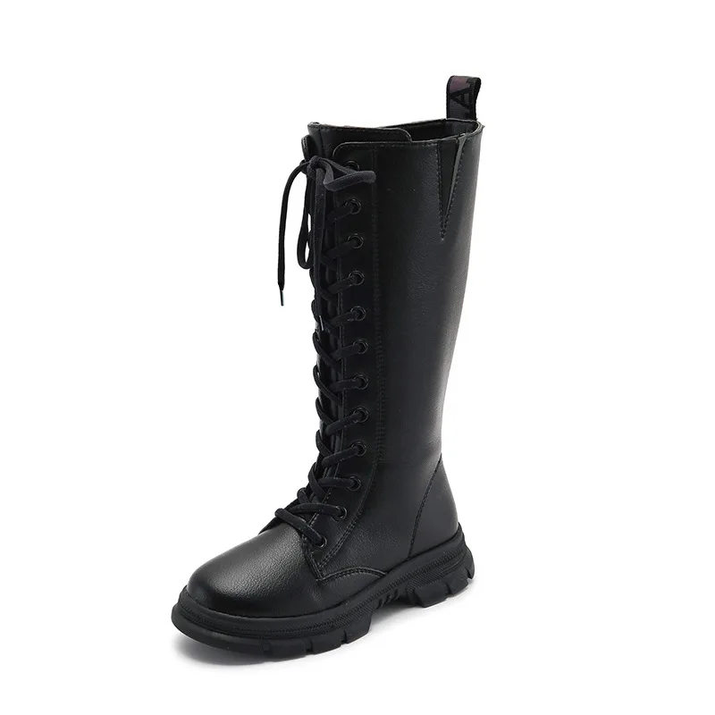 2019 зимние сапоги для девочек высокие из натуральной кожи детские ботинки martin |