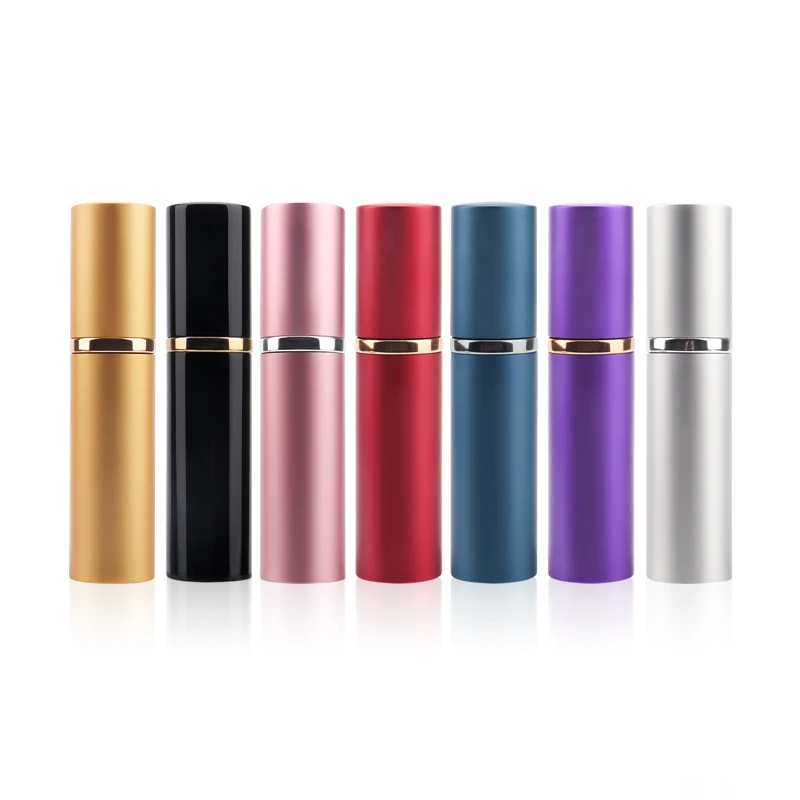 

10ML Mini Portable For Travel Aluminum Refillable Perfume Bottle With Spray&Empty Cosmetic Containers With Atomizer Hot Sale